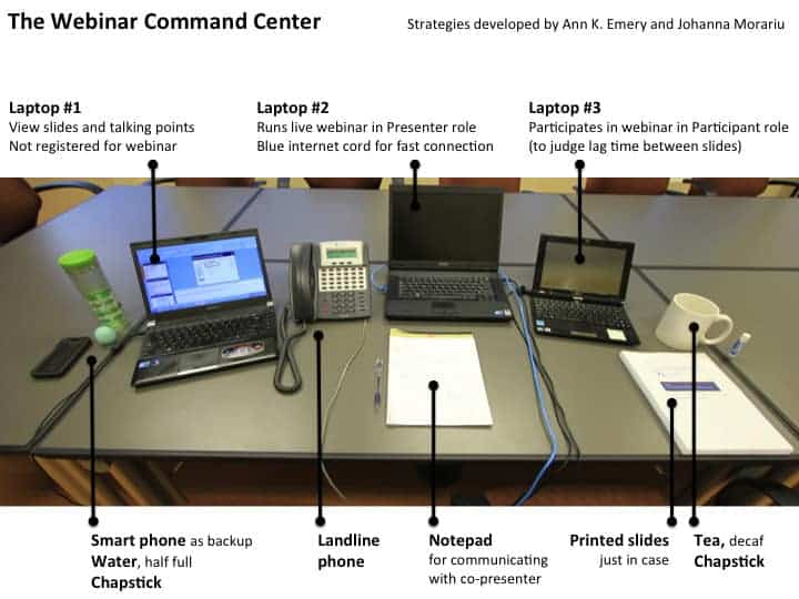 how to set up webinar environment