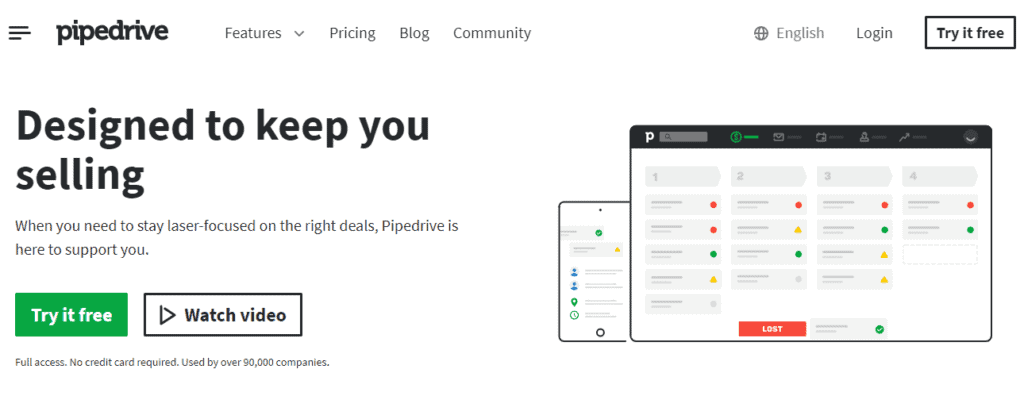 Freshworks alternative: Pipedrive