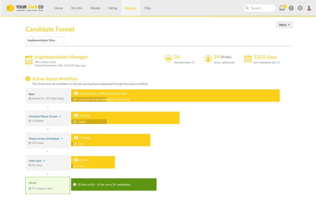 BambooHR applicant tracking system