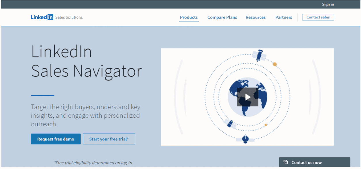 LinkedIn Sales Navigator tool