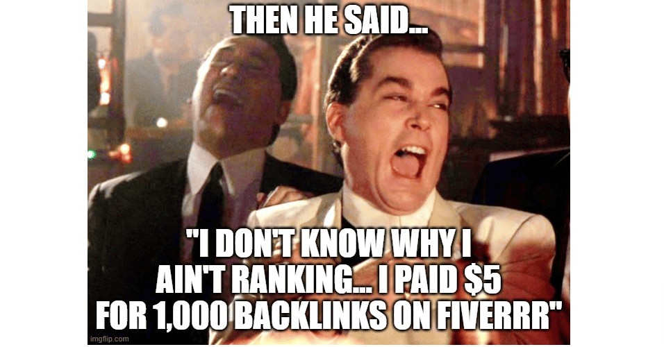 Funny backlink marketing meme