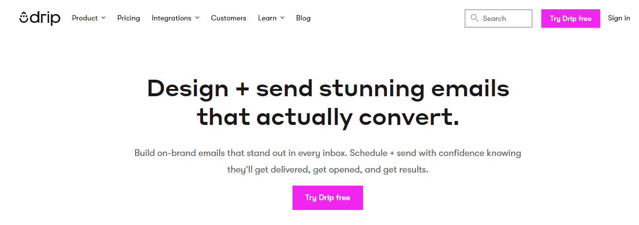 Convertkit alternative: Drip