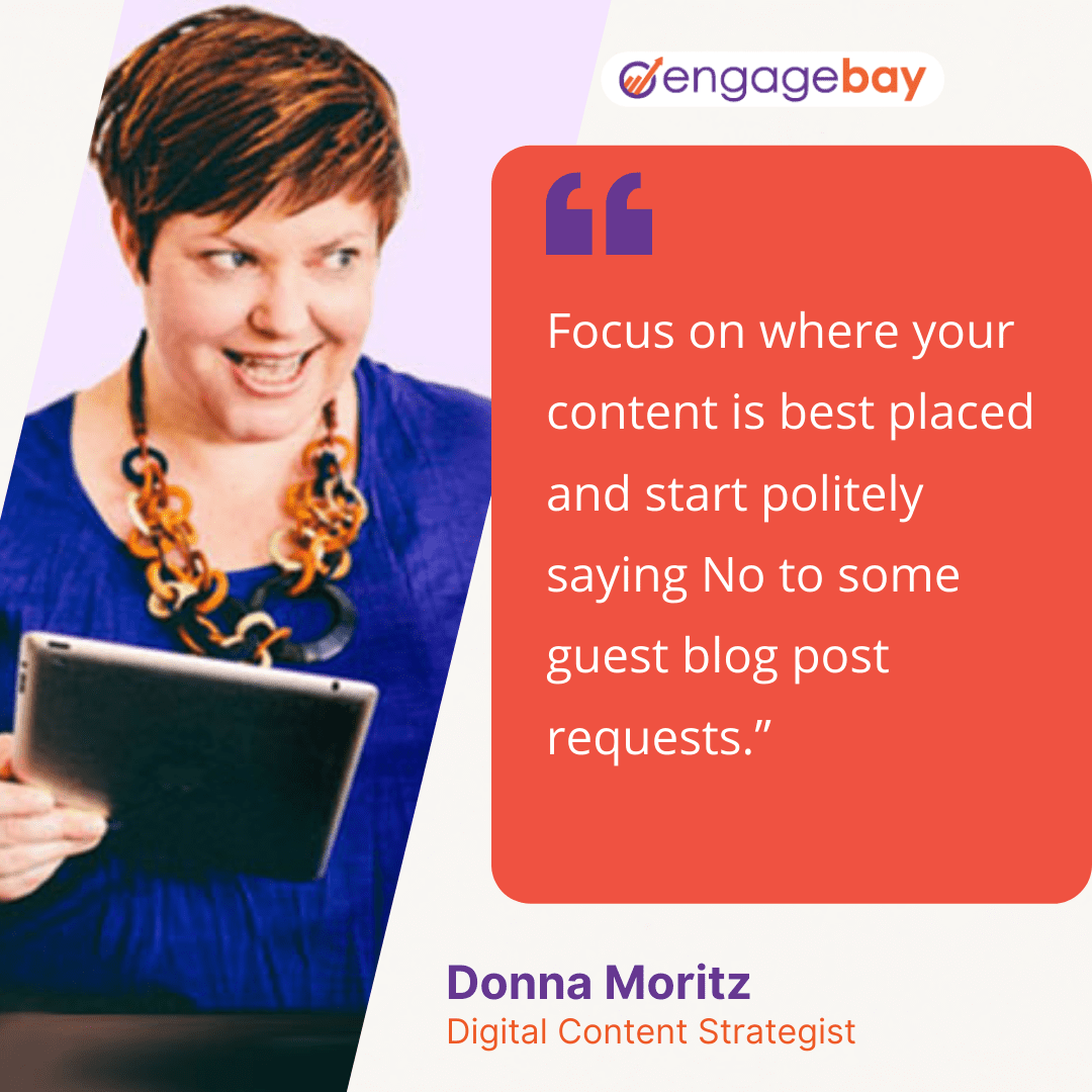 content marketing quotes Dona Mortiz