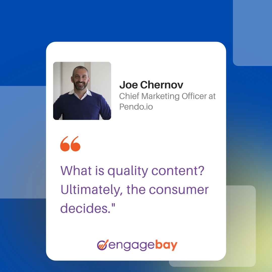 content marketing quotes by Joe Chernov