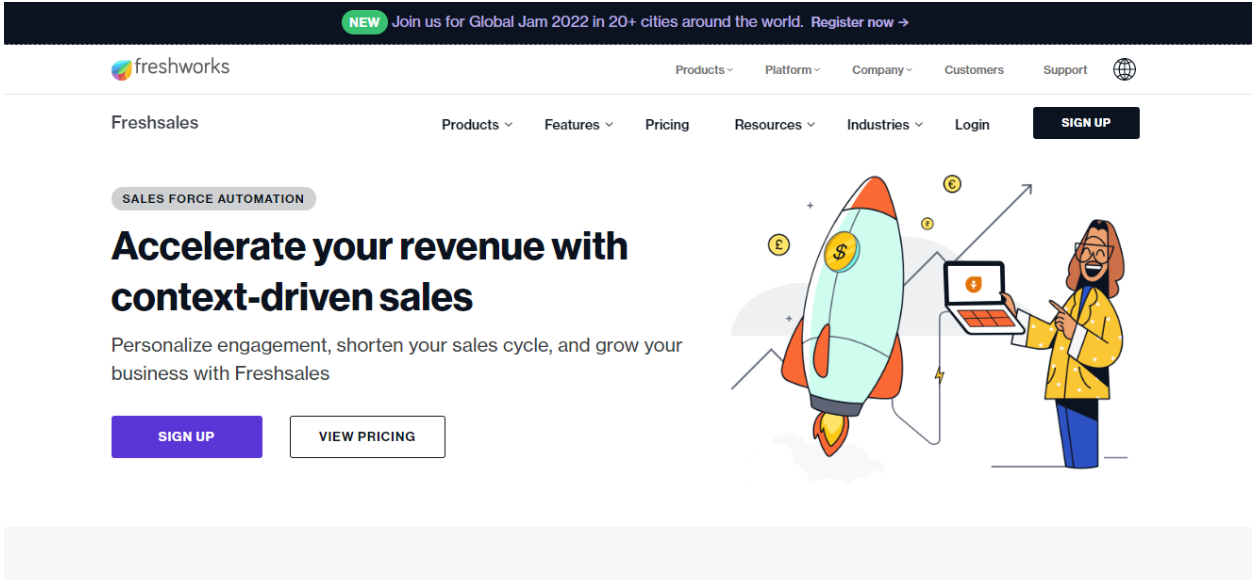 Freshsales crm: Best free sales tracking app