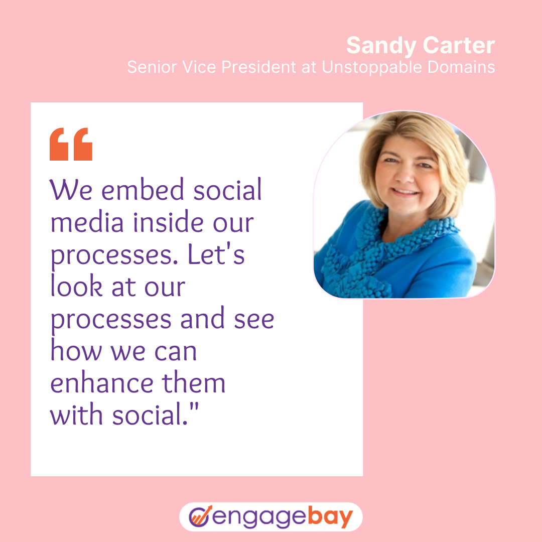 social media marketing quotes by Sandy Carter