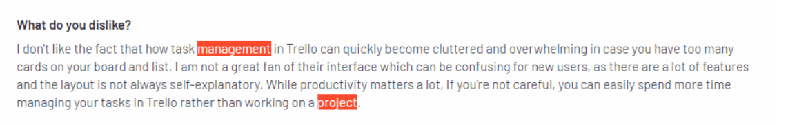 Trello cons
