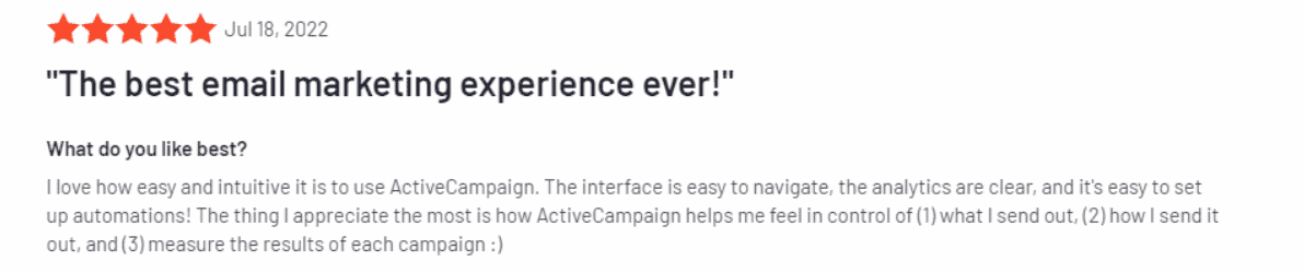 ActiveCampaign pros