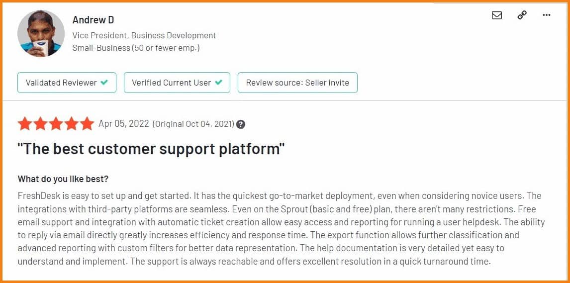 freshdesk review