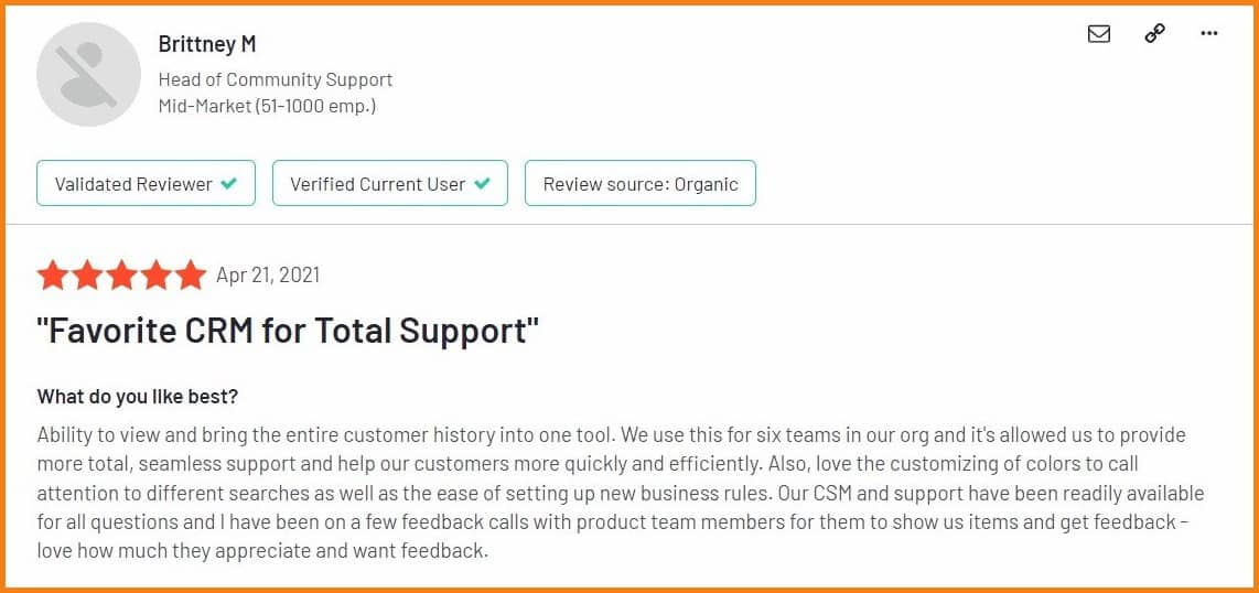 Kustomer customer review