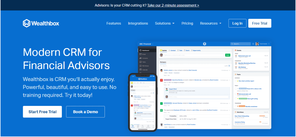 Wealthbox – modern CRM platform