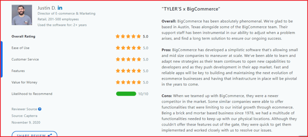 BigCommerce Reviews