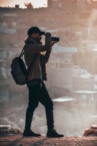 a photographer at work