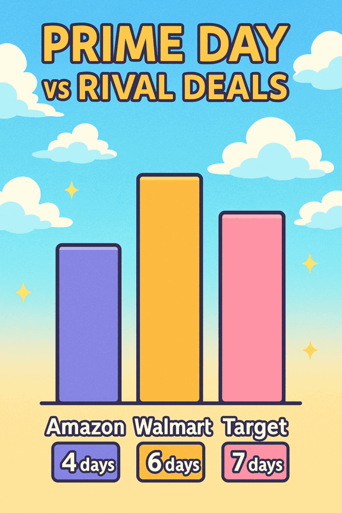 Prime Day marketing ideas—deal size by retailer