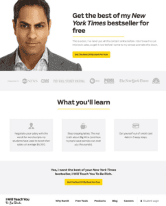 Ramit Sethi page example