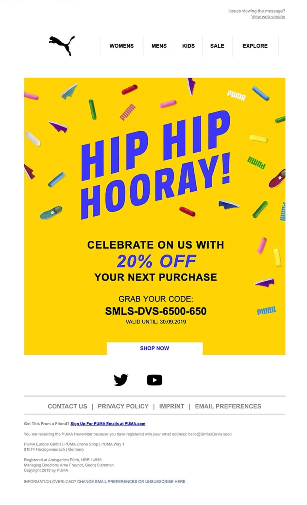 Celebration Email Templates: 20 Festive Email Designs