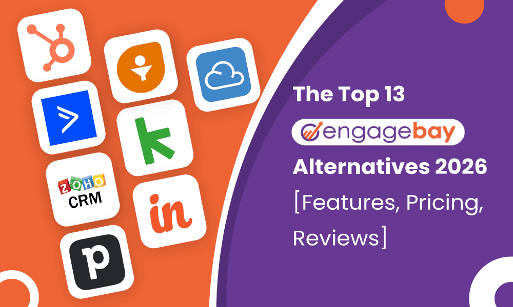 Hero image for EngageBay Alternatives blog 2026