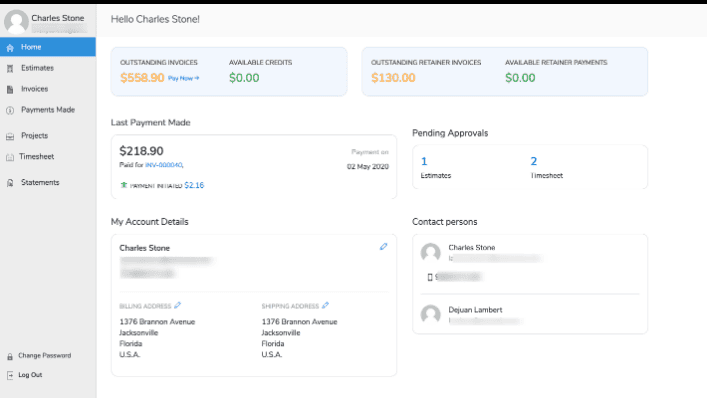 Zoho vs HubSpot vs EngageBay CRM: Zoho customer support dashboard