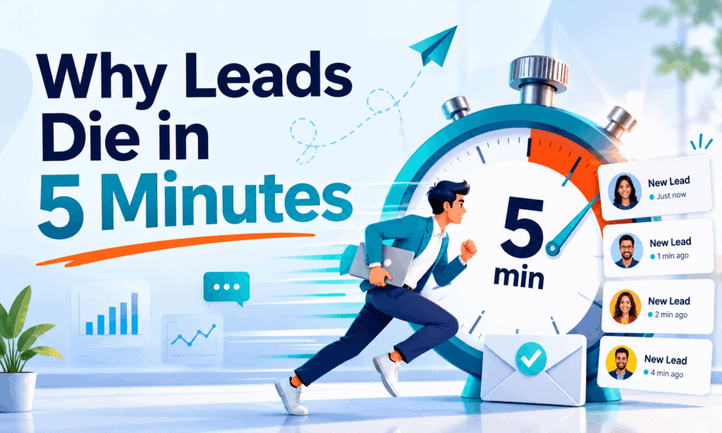 Representative hero image for EngageBay Lead Response Time blog